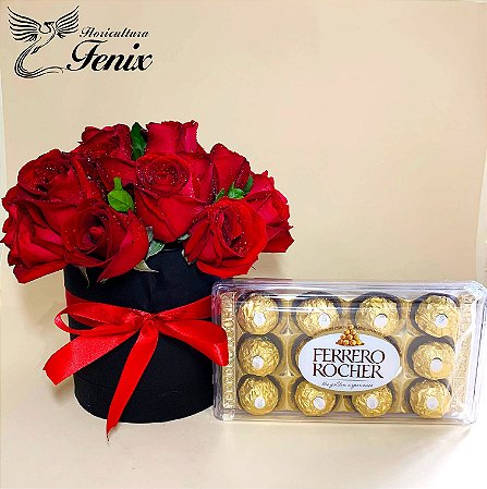 Box Amor Eterno – 12 Rosas Vermelhas