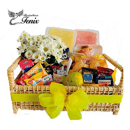 Luxuosa Bandeja de Café da Manhã com Margarida