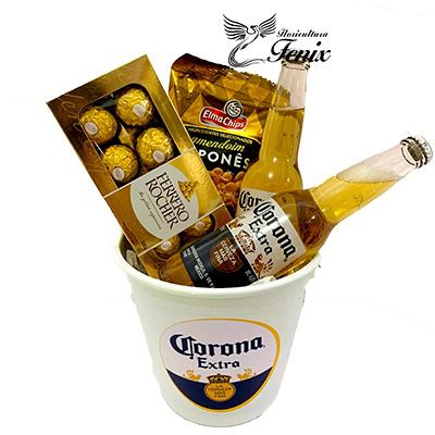 Balde De Cerveja Corona Extra e Ferrero Rocher