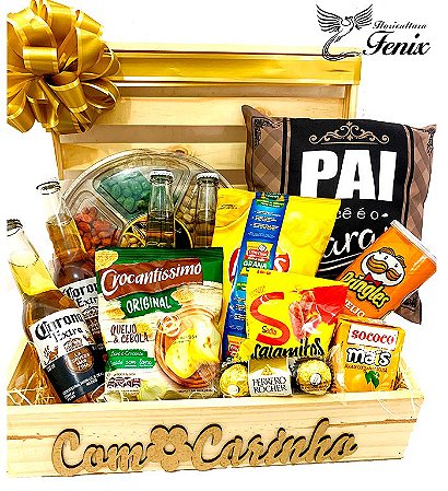 Baú de Cervejas e Aperitivos "Pai você é o cara"