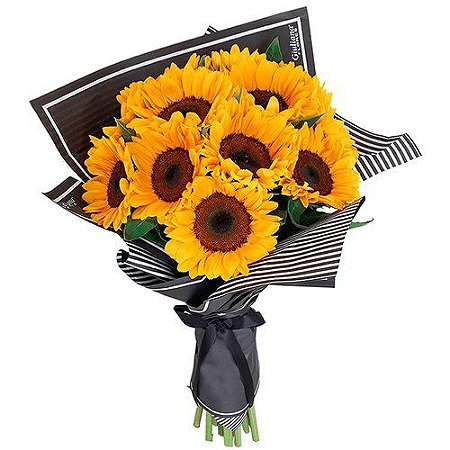 Buquê de 10 Girassóis Premium