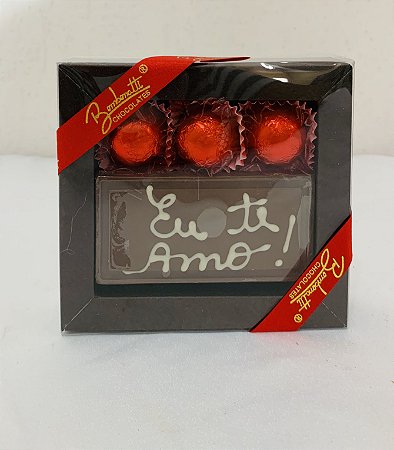 Caixa de bombons com dizeres