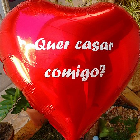 Balão "Quer casar comigo?"