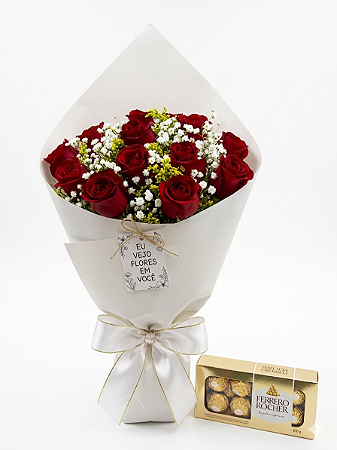 Buquê Romance Dourado