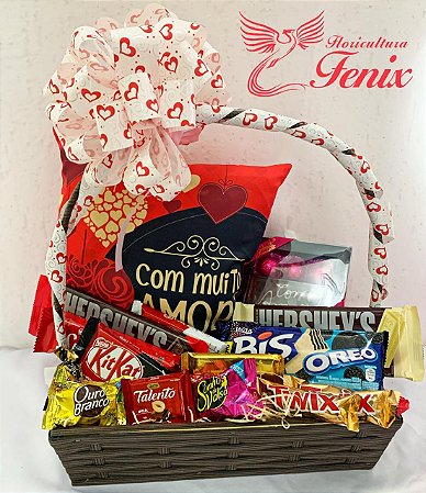 Cesta de Guloseimas Com Muito Amor