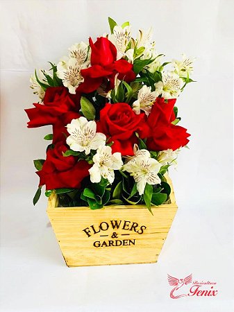 Garden Com Rosas e Astromélias