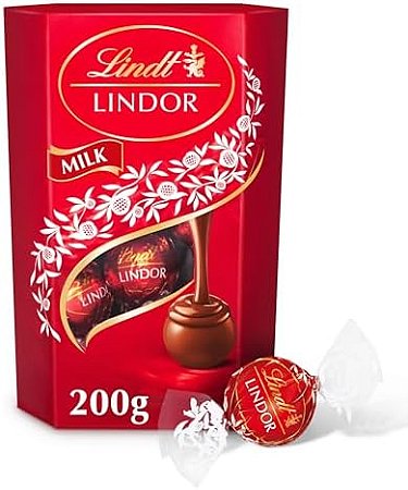 Chocolate Lindt Lindor 200g Sabor Milk
