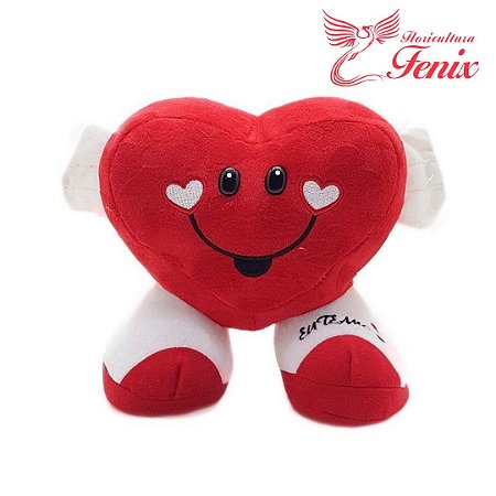 Pelúcia Coração "Eu te amo"
