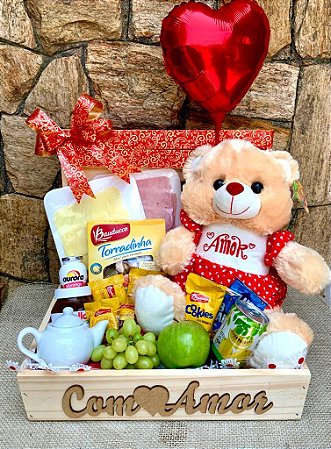 Luxuoso Baú de Café da Manhã Com Pelúcia