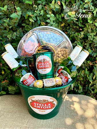 Mega Balde Stella Artois Com Mix de Amendoins