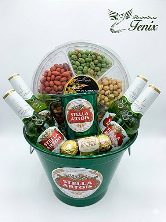Mega Balde Stella Artois Com Mix de Amendoins