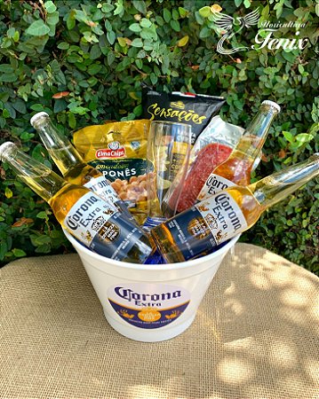 Mega Balde Corona Extra Com Aperitivos