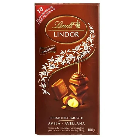 Chocolate Lindt Lindor Avelã 100g