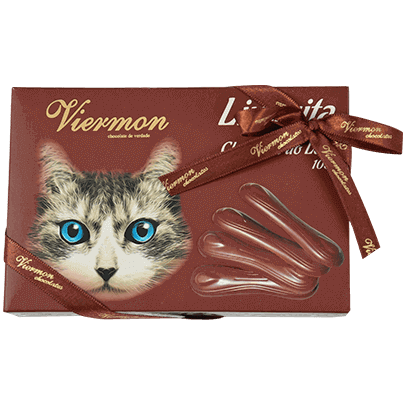Chocolate Viermon Língua de Gato