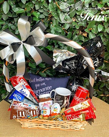 Cesta de Chocolate Diamante Negro