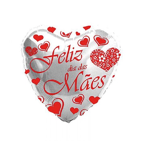 Balão metalizado ''Feliz dia das Mães''