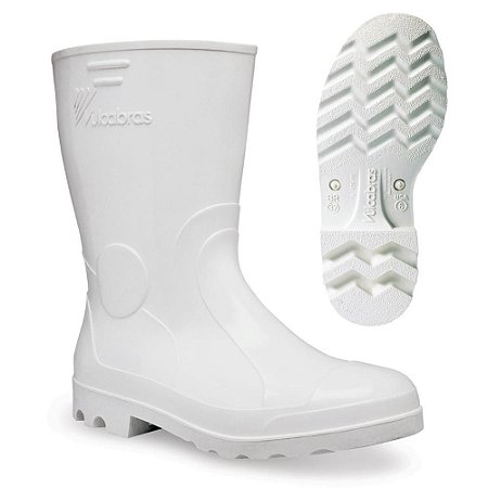 Bota Branca em PVC.