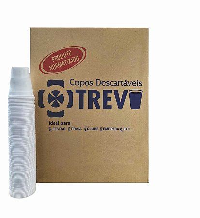 Copo Descartavel 200Ml transparente Cx 2500 Copos