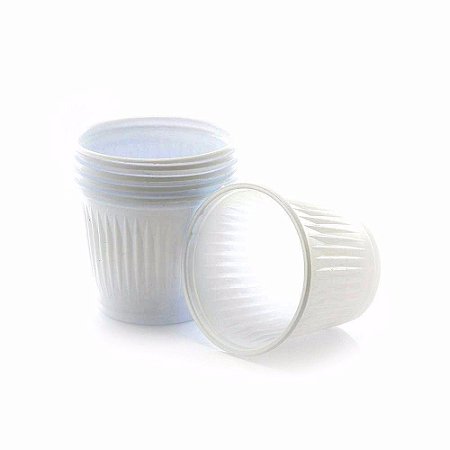 Copo Descartavel 050Ml Branco c/ 100 Unidades