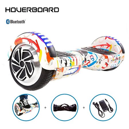 Hoverboard 6.5 Grafite BR Boards - Bluetooth Led Lateral E Frontal