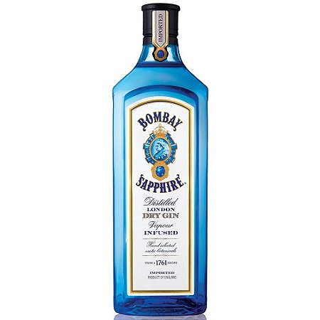 Gin Bombay Sapphire 750ml ( Ganhe de Brinde Bolsa Térmica Porta Gelo )