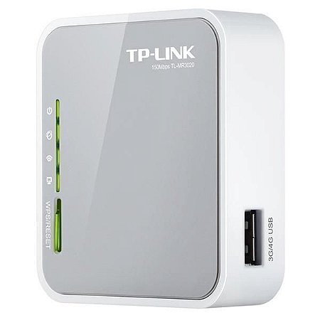 Roteador TP-Link TL-MR3020 de 300Mbps com USB para Modem 4G - Branco