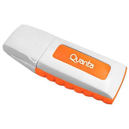 Adaptador Micro SD para USB Quanta QTAD10 - Branco/Laranja
