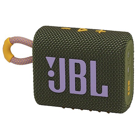 Caixa de Som Portátil JBL Go 3 com Bluetooth À Prova de Poeira e Água