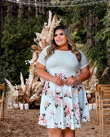 Vestido floral plus store size