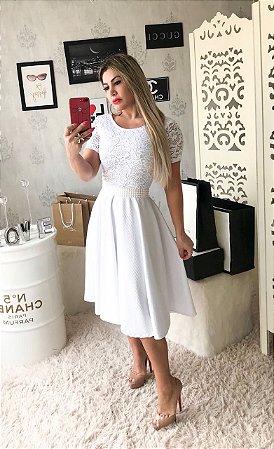 Vestido branco para hot sale casamento civil comprar