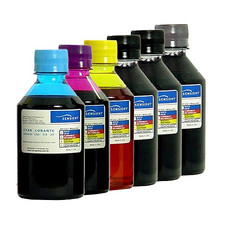 Tinta Sensient Recarga Cartuchos Canon - MG-6130 | M-G7110 | MG-7510  | MG-8130  | IP-4810 | IP-8710 | IX-6510