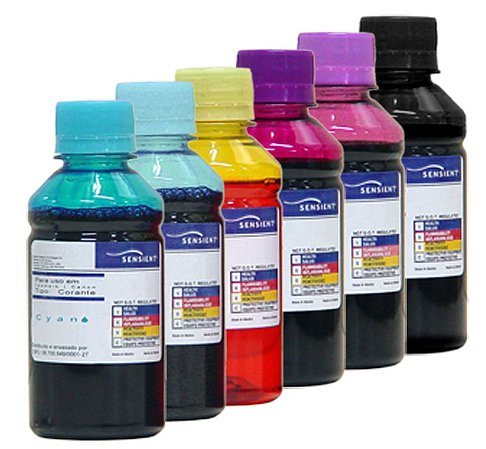 Tinta Sensient para Impressoras L-800 | L-805 | L-810 | L-850 | L-1800 | T-50 da Epson