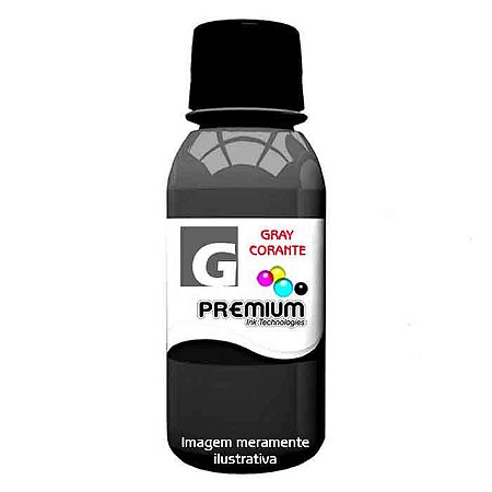 Tinta Premium Gray (Cinza) Corante MG6120 | MG6210 | MG6220 | MG7110 | MG7510 | MG8120 | MG8220 | IP8710 | IX6510 da Canon