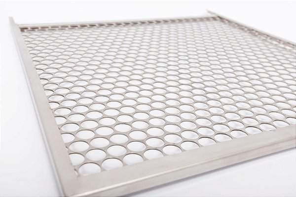 Grelha Moeda 50x40 cm Cromada para Churrasco