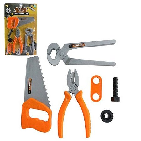 Kit Ferramentas Infantil 6 Peças para Brincar