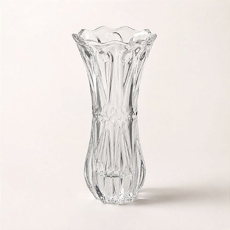 Vaso Decorativo de Vidro Transparente 19cm para Flores e Decoração