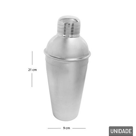 Coqueteleira Inox 500ml com Dosador Profissional