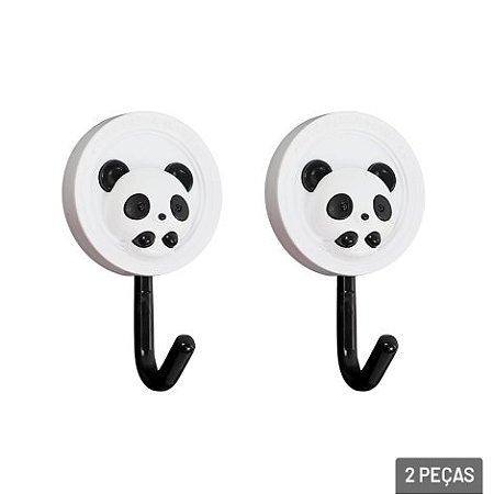 Gancho Adesivo Panda 2 Peças