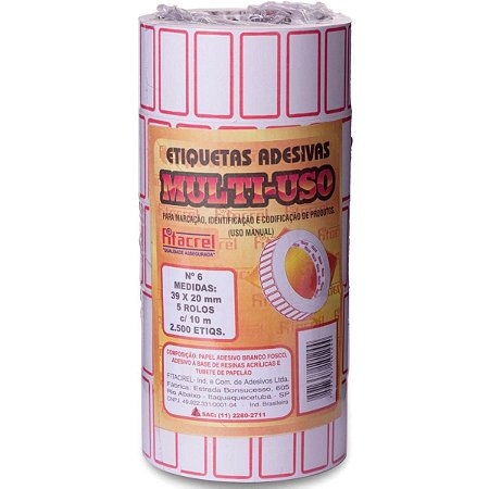 Etiqueta Preço 39x20mm Fitacrel (2500)