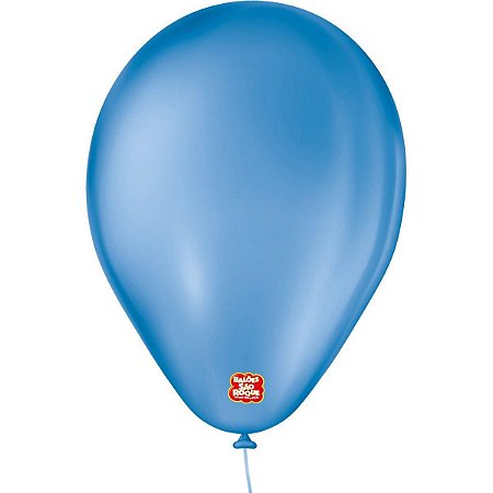 Balão Azul Classic São Roque 6,5" para Festas