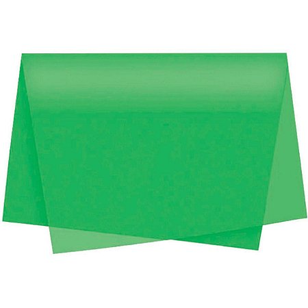 Papel de Seda Verde Bandeira 48x60cm