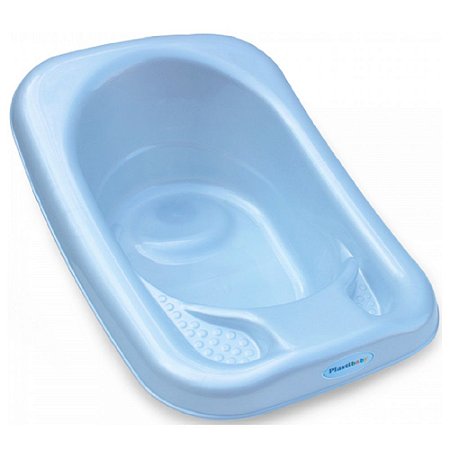 Banheira Baby De 32 Litros Ref 7950 Cor Azul Perolado Marca Plastibaby Mercadinho Do Bebe Villa Jobim