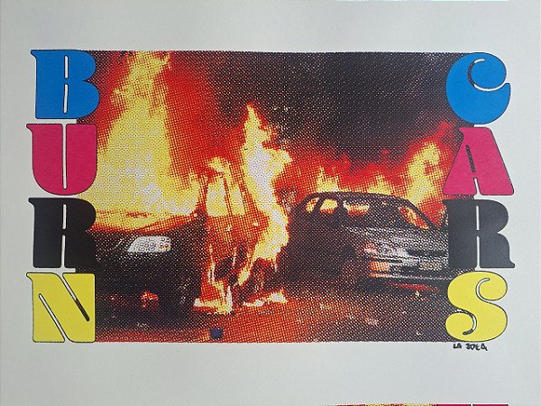Serigrafia - Burn Cars