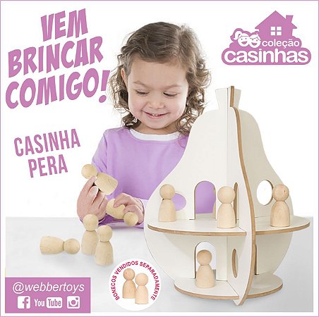 Madeira - CASINHA BONECA MONTESSORI PERA