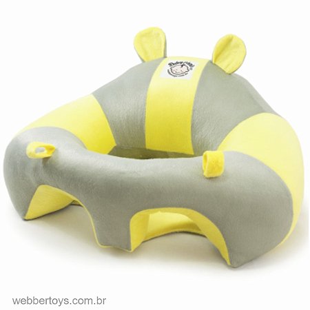 ASSENTO PARA BEBÊ – POLTRONA BABY CHAIR – ALMOFADA AMARELO / CINZA