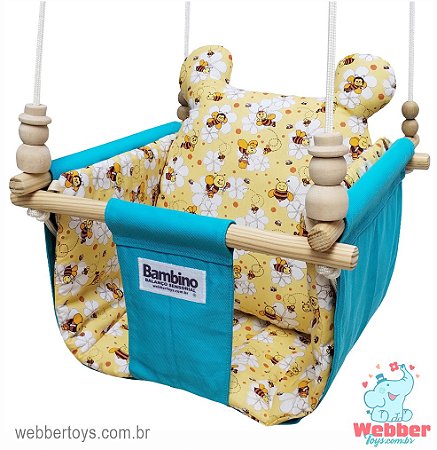 BALANÇO SENSORIAL  ALMOFADA AMARELA ABELHINHA