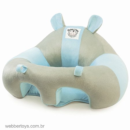 ASSENTO PARA BEBÊ – POLTRONA BABY CHAIR – ALMOFADA CINZA / AZUL