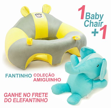 ALMOFADA BEBÊ - BABY CHAIR + ELEFANTINHO NANINHA