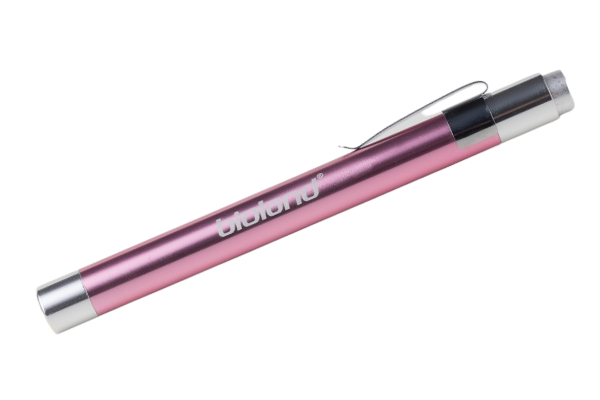 Lanterna Profissional Clínica LED Bioland LT200 Rosa Luz Branca 120lm