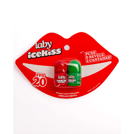 Laby Icekiss Menta E Cereja Protetor Labial Fps20 3,5g